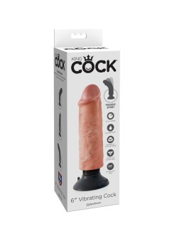 Dildo King cock 6 vibrante 20cm