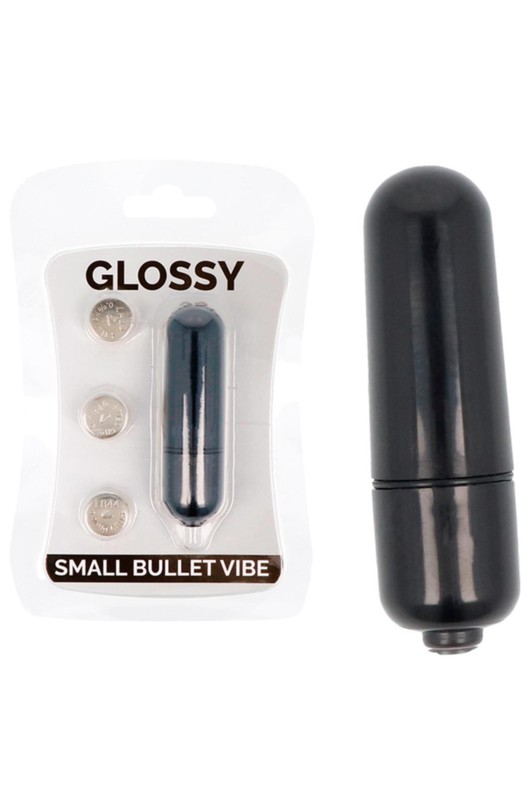 Mini bullet vibrante glossy nero