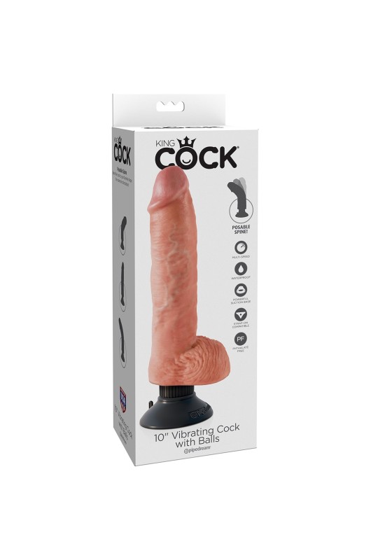 Dildo King cock 10 con palle 25cm